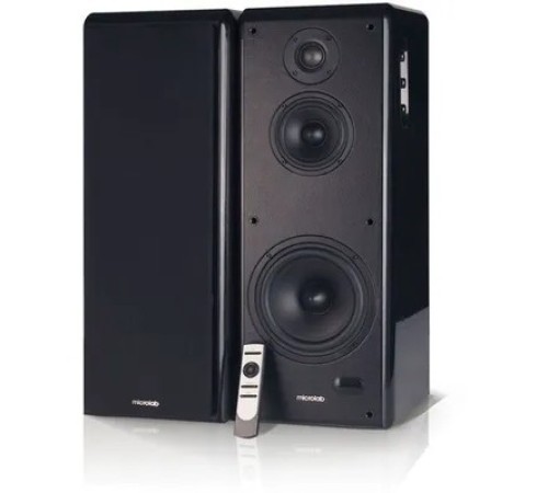 MICROLAB SOLO 19 черный {(40 Вт + 60 Вт) x 2, Частотная характеристика: 20 Гц - 20 кГц, Отношение сигнал/шум: > 80 дБ, Разделение: 45 дБ}