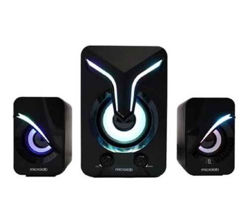 MICROLAB U270 Phenix черный {5 Вт + 3 Вт x2, Гармонические искажения: < 0,5% (1 Вт 1 кГц), Частотная характеристика: 20 Гц - 20 кГц, Чувствительность: 1000 мВ, Соотношение сигнал/шум: > 85 дБ, Раздел}