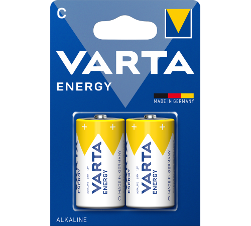 Батарейка Varta ENERGY LR14 C BL2 Alkaline 1.5V (4114) (2/20/200) (2 шт.) VARTA 04114229412