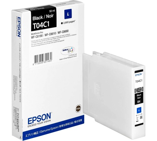Картридж Epson WF-C81xx / WF-C86xx Ink Cartridge L Black (C13T04C140)