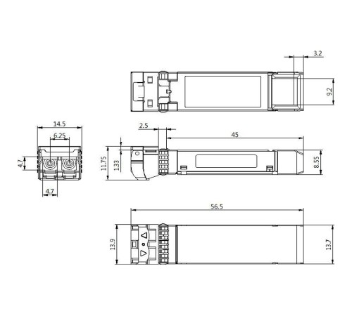 Модуль интерфейсный сетевой Cisco SFP-10/25G-CSR-S=