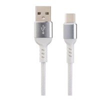 PERFEO Кабель USB2.0 A вилка - USB Type-C вилка, белый, длина 1 м., бокс (U4906)