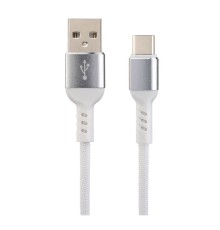 PERFEO Кабель USB2.0 A вилка - USB Type-C вилка, белый, длина 1 м., бокс (U4906)