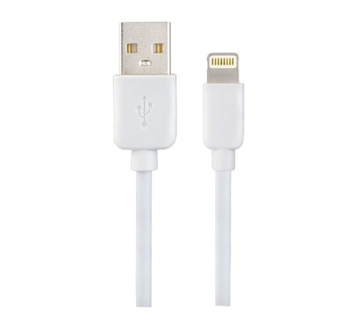 PERFEO Кабель для iPhone, USB - 8 PIN (Lightning), белый, длина 1 м., бокс (I4604)