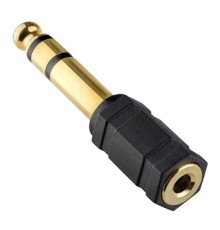 PERFEO Переходник Jack 6.35 мм вилка - Jack 3.5 мм розетка, стерео-аудио (A7023)