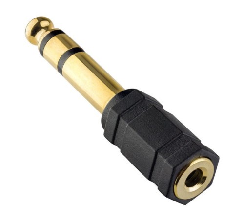 PERFEO Переходник Jack 6.35 мм вилка - Jack 3.5 мм розетка, стерео-аудио (A7023)