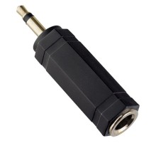 PERFEO Переходник Jack 6.35 мм розетка - Jack 3.5 мм вилка, стерео-аудио (A7024)