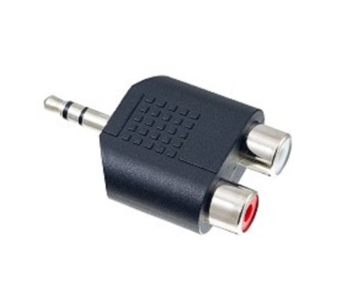 PERFEO Переходник Jack 3.5 мм (стерео) вилка - 2xRCA розетка (A7012)