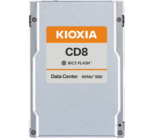 Ssd накопитель KIOXIA Enterprise SSD 7680GB U.3 15mm (2,5" SFF) CD8-R, NVMe 1.4/PCIe 4.0 1x4, R7100/W6000MB/s, IOPS(R4K) 1150K/200K, MTTF 2,5M, 1DWPD/5Y (Read Intensive), 112-layer 3D-TLC (BiCS Flash™) (KCD81RUG7T68) Ssd накопитель KIOXIA Enterprise SSD 7680GB U.3 15mm (2,5" SFF) CD8-R, NVMe 1.4/PCIe 4.0 1x4, R7100/W6000MB/s, IOPS(R4K) 1150K/200K, MTTF 2,5M, 1DWPD/5Y (Read Intensive), 112-layer 3D-TLC (BiCS Flash™) (KCD81RUG7T68)