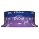 Диск DVD+R Verbatim 4.7Gb 16x Cake Box (25шт) (43500)