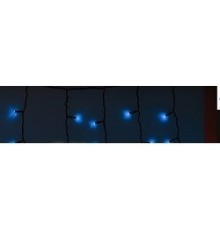 NEON-NIGHT (255-243) Гирлянда Айсикл {(бахрома) светодиодный, 5,6х0,9м., черный провод "КАУЧУК", 220В, диоды синие }
