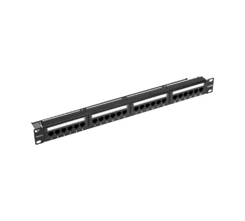 Rexant (02-0031) Панель коммутационная с кабельным органайзером 19", 1U, 24 порта, UTP, RJ-45, CAT 5e