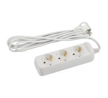 ЭРА Б0044032 Удлинитель электрический U-3e-3m-3x1,5 с заземлением 3 розетки 3м ПВС 3x1,5мм2 16А