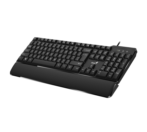Клавиатура проводная Genius KB-100XP, черная (Black), USB, RU