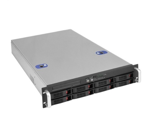 Exegate EX294561RUS Серверная платформа ExeGate Pro 2U660-HS08 <RM 19", высота 2U, глубина 660, Redundant БП 2x550W, 8xHotSwap, USB>