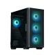 Корпус ZALMAN M4, MATX, BLACK, WINDOW, 1xCombo (3.5'' or 2.5''), 1x3.5", 2x2.5", 1xUSB2.0, 2xUSB3.0, FRONT 3x120mm ARGB, REAR 1x120mm ARGB (M4 Black)