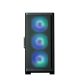 Корпус ZALMAN M4, MATX, BLACK, WINDOW, 1xCombo (3.5'' or 2.5''), 1x3.5", 2x2.5", 1xUSB2.0, 2xUSB3.0, FRONT 3x120mm ARGB, REAR 1x120mm ARGB (M4 Black)