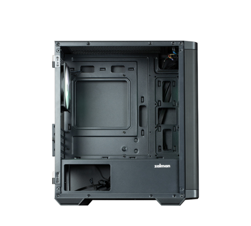 Корпус ZALMAN M4, MATX, BLACK, WINDOW, 1xCombo (3.5'' or 2.5''), 1x3.5", 2x2.5", 1xUSB2.0, 2xUSB3.0, FRONT 3x120mm ARGB, REAR 1x120mm ARGB (M4 Black)