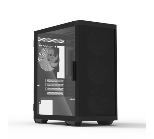 Корпус ZALMAN M4, MATX, BLACK, WINDOW, 1xCombo (3.5'' or 2.5''), 1x3.5", 2x2.5", 1xUSB2.0, 2xUSB3.0, FRONT 3x120mm ARGB, REAR 1x120mm ARGB (M4 Black)