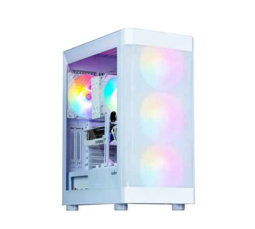 Корпус ZALMAN i4 TG, ATX, WHITE, FRONT MESH, WINDOW, 4x3.5", 2x2.5", 1xUSB2.0, 2xUSB3.0, FRONT 3x140mm FRGB, REAR 1x140mm FRGB (i4 TG White)