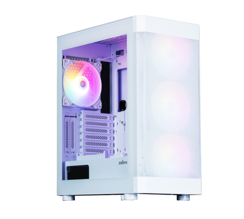 Корпус ZALMAN i4 TG, ATX, WHITE, FRONT MESH, WINDOW, 4x3.5", 2x2.5", 1xUSB2.0, 2xUSB3.0, FRONT 3x140mm FRGB, REAR 1x140mm FRGB (i4 TG White)