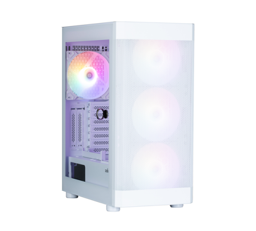 Корпус ZALMAN i4 TG, ATX, WHITE, FRONT MESH, WINDOW, 4x3.5", 2x2.5", 1xUSB2.0, 2xUSB3.0, FRONT 3x140mm FRGB, REAR 1x140mm FRGB (i4 TG White)