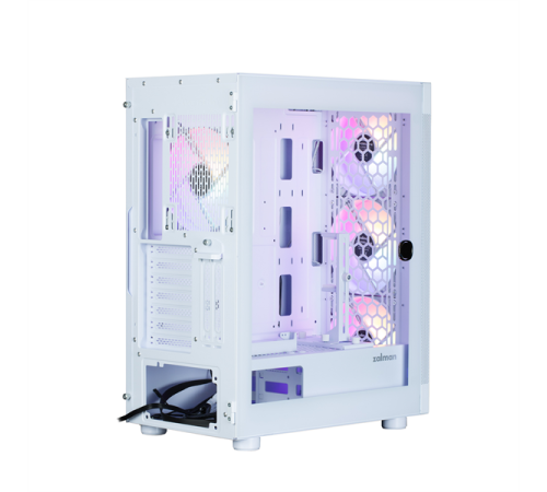 Корпус ZALMAN i4 TG, ATX, WHITE, FRONT MESH, WINDOW, 4x3.5", 2x2.5", 1xUSB2.0, 2xUSB3.0, FRONT 3x140mm FRGB, REAR 1x140mm FRGB (i4 TG White)