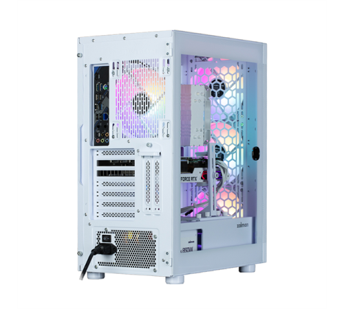 Корпус ZALMAN i4 TG, ATX, WHITE, FRONT MESH, WINDOW, 4x3.5", 2x2.5", 1xUSB2.0, 2xUSB3.0, FRONT 3x140mm FRGB, REAR 1x140mm FRGB (i4 TG White)