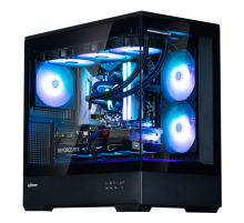 Корпус ZALMAN P30, MATX, BLACK, WINDOW, 2x3.5", 3x2.5", 1xUSB TYPE-C, 1xUSB3.0, SIDE 2x120mm ARGB, REAR 1x120mm ARGB (P30 Black)