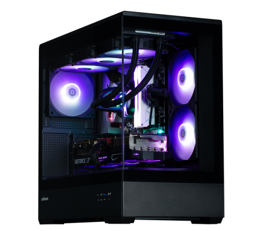 Корпус ZALMAN P30, MATX, BLACK, WINDOW, 2x3.5", 3x2.5", 1xUSB TYPE-C, 1xUSB3.0, SIDE 2x120mm ARGB, REAR 1x120mm ARGB (P30 Black)