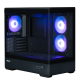 Корпус ZALMAN P30, MATX, BLACK, WINDOW, 2x3.5", 3x2.5", 1xUSB TYPE-C, 1xUSB3.0, SIDE 2x120mm ARGB, REAR 1x120mm ARGB (P30 Black)