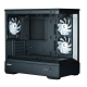 Корпус ZALMAN P30, MATX, BLACK, WINDOW, 2x3.5", 3x2.5", 1xUSB TYPE-C, 1xUSB3.0, SIDE 2x120mm ARGB, REAR 1x120mm ARGB (P30 Black)