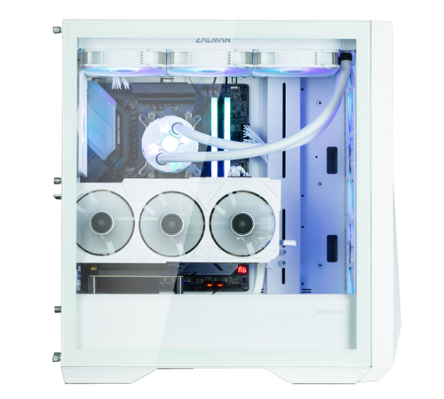Корпус ZALMAN Z9 Iceberg MS, EATX, WHITE, WINDOW, 4x3.5", 5x2.5", 2xUSB2.0, 2xUSB3.0, 1xUSB 3.1 Gen2 Type-C, FRONT 3x140mm ARGB, REAR 1x140mm ARGB (Z9 Iceberg MS White)