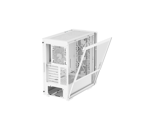 Корпус Deepcool CH560 WH без БП, боковое окно (закаленное стекло), 3x140мм ARGB вентилятор спереди и 1x120мм ARGB вентилятор сзади, белый, ATX (CH560 WH)