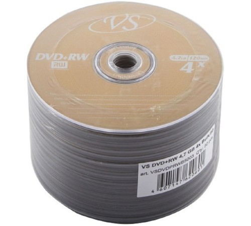VS DVD+RW 4,7 GB 4x Bulk/50 (VSDVDPRWB5001/003) VS DVD+RW 4,7 GB 4x Bulk/50 (VSDVDPRWB5001/003)