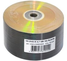 Диски VS DVD-R 4,7 GB 16x Bulk/50 (VSDVDRB5003)