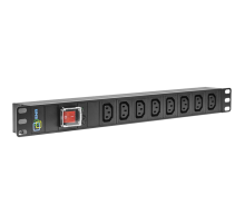 Блок розеток серии SNR-PDU базовый на 8xC13, без шнура питания с вилкой C14, 10A