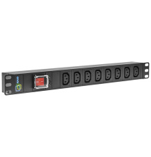 Блок розеток серии SNR-PDU базовый на 8xC13, без шнура питания с вилкой C14, 10A