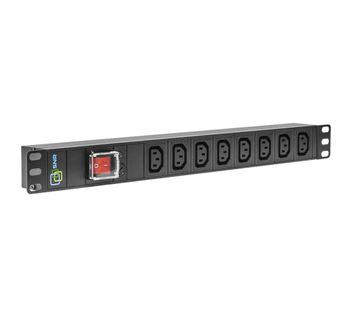 Блок розеток серии SNR-PDU базовый на 8xC13, без шнура питания с вилкой C14, 10A