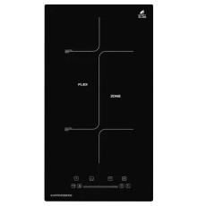 Встраиваемая варочная панель/ Индукция, домино, 30 см, 9 уровней мощности, черный цвет