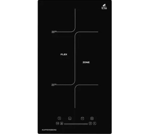 Встраиваемая варочная панель/ Индукция, домино, 30 см, 9 уровней мощности, черный цвет