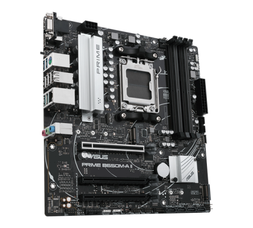 Материнская плата ASUS PRIME B650M-A II-CSM, Socket AM5, B650, 4*DDR5, HDMI+DP+VGA, 4xSATA3 + RAID, M2, Audio, Gb LAN, USB 3.2, USB 2.0, mATX; 90MB1EH0-M0EAY0 (PRIME B650M-A II-CSM)