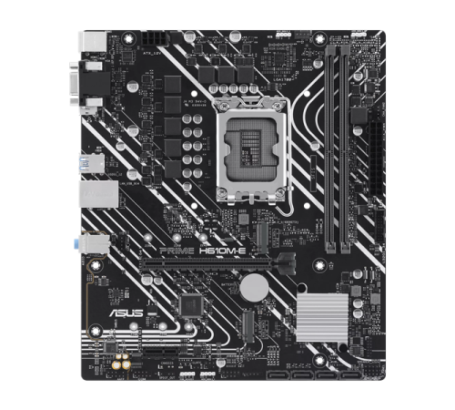 Материнская плата ASUS PRIME H610M-E-CSM, LGA1700, H610, 2*DDR5, DP+VGA + HDMI, SATA3, Audio, Gb LAN, USB 3.2, USB 2.0, COM*1 header (w/o cable), mATX ; 90MB1G10-M0EAYC (PRIME H610M-E-CSM)