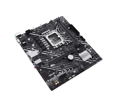 Материнская плата ASUS PRIME H610M-E-CSM, LGA1700, H610, 2*DDR5, DP+VGA + HDMI, SATA3, Audio, Gb LAN, USB 3.2, USB 2.0, COM*1 header (w/o cable), mATX ; 90MB1G10-M0EAYC (PRIME H610M-E-CSM)
