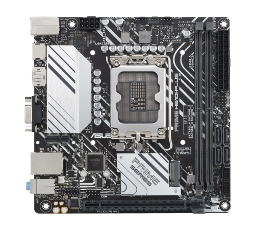 Материнская плата ASUS PRIME H610I-PLUS-CSM, LGA1700, B610, 2*DDR5, VGA+DP+HDMI, SATA 6.0, M.2, USB 3.2, USB 2.0,  mITX; 90MB1GB0-M0EAYC (PRIME H610I-PLUS-CSM)