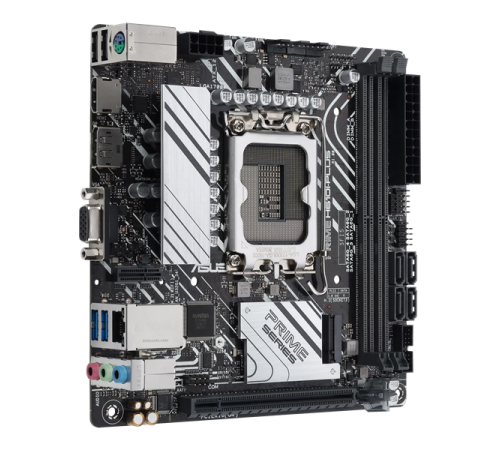 Материнская плата ASUS PRIME H610I-PLUS-CSM, LGA1700, B610, 2*DDR5, VGA+DP+HDMI, SATA 6.0, M.2, USB 3.2, USB 2.0,  mITX; 90MB1GB0-M0EAYC (PRIME H610I-PLUS-CSM)