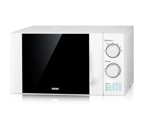 Микроволновая печь BBK 23MWS-927M/W white (23л, 900Вт, соло, механическое управление) (23MWS-927M/W)