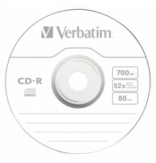 Диск CD-R Verbatim 700Mb 52x Cake Box (10шт) (43437)
