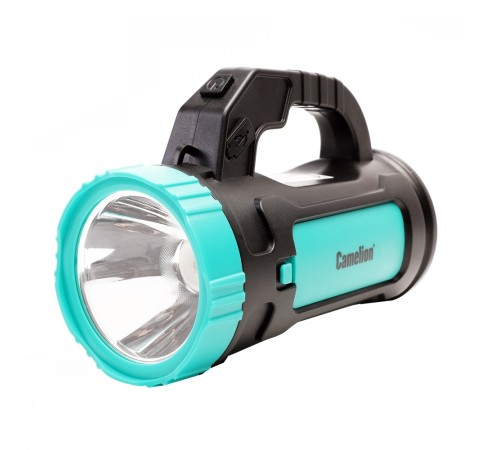 Camelion LED51527 (фонарь акк. черн/зел,1LED+COB, 4 реж., Type C, 3 x LR6, 2Вт, пласт, кор.)