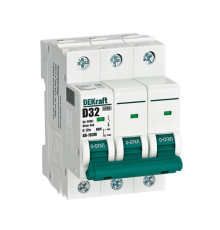 Выключатель автоматический модульный 3п D 32А 6кА ВА-103M без теплозащиты DEKraft 12559DEK